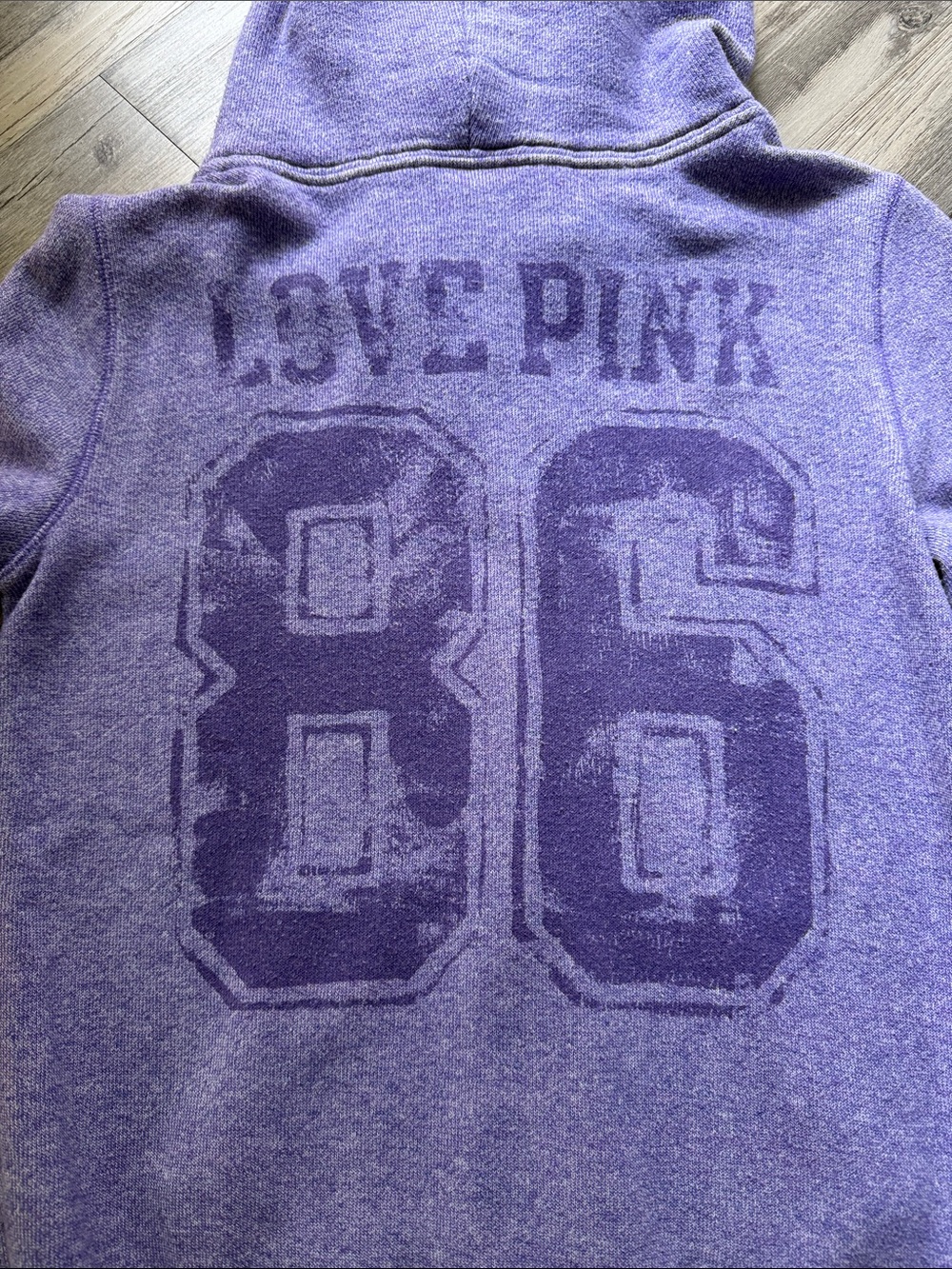 PINK Victoria's Secret Lavender/Purple Zip-Up Hoodie - Picture 5 of 6